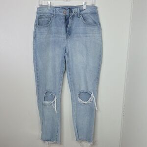 Sincerely Jules Light Blue Ripped Boyfriend Jeans